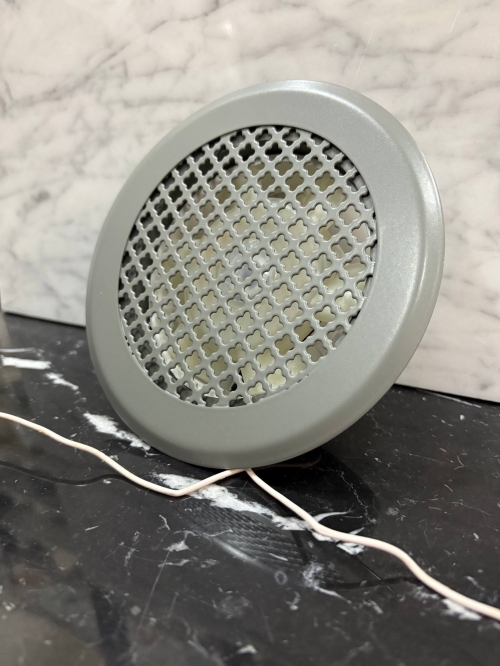 Диффузор на магнитах с вентилятором ТД100 серый орнамент фигурный 100 мм